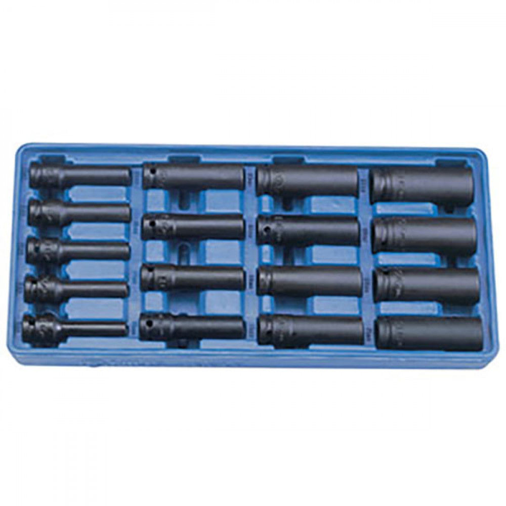 Genius 1/2" Drive 17Pc 8-24mm Deep T/Wall Impact Socket Set