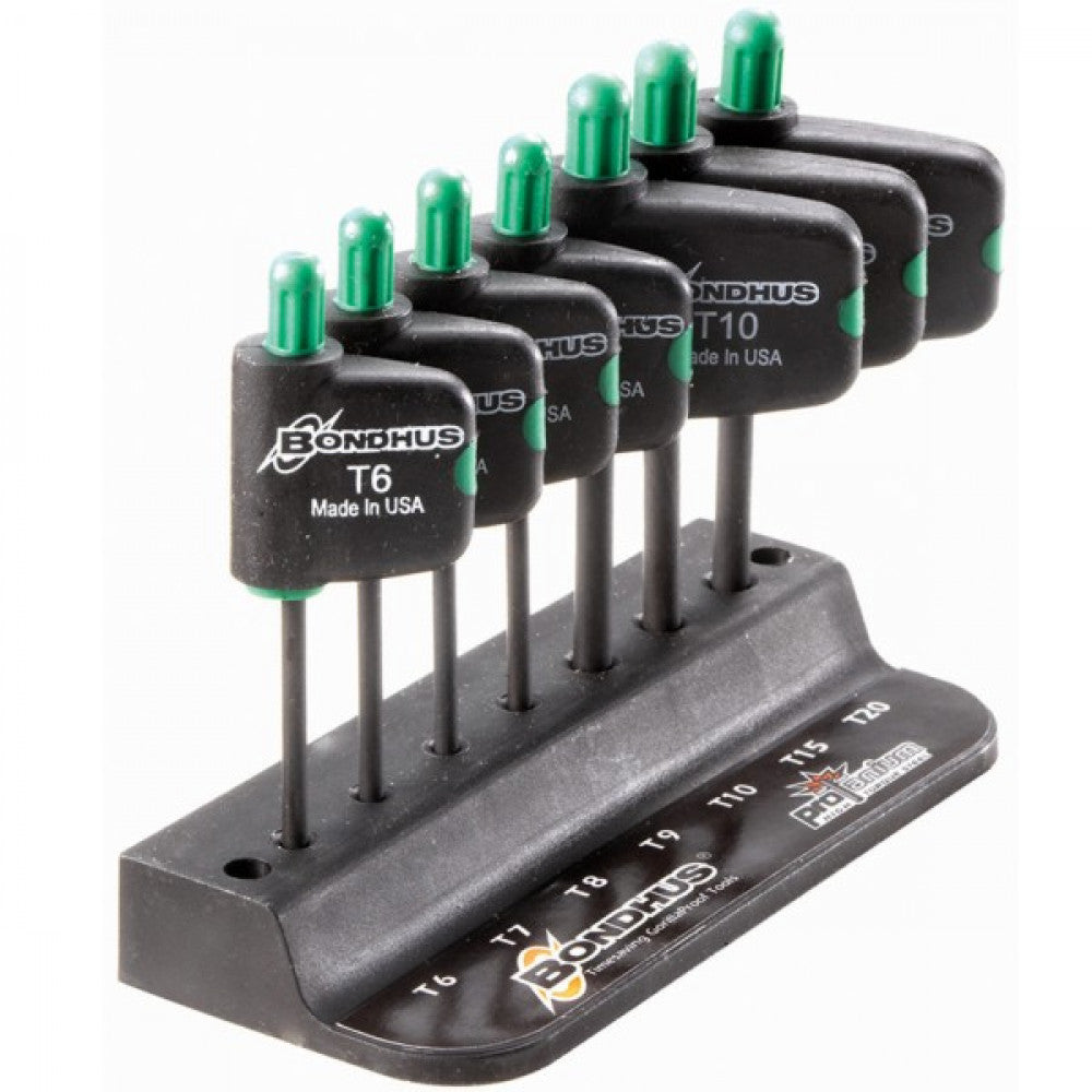 T6 - T20 Bondhus Hex Key Set Star Flag 7Pce