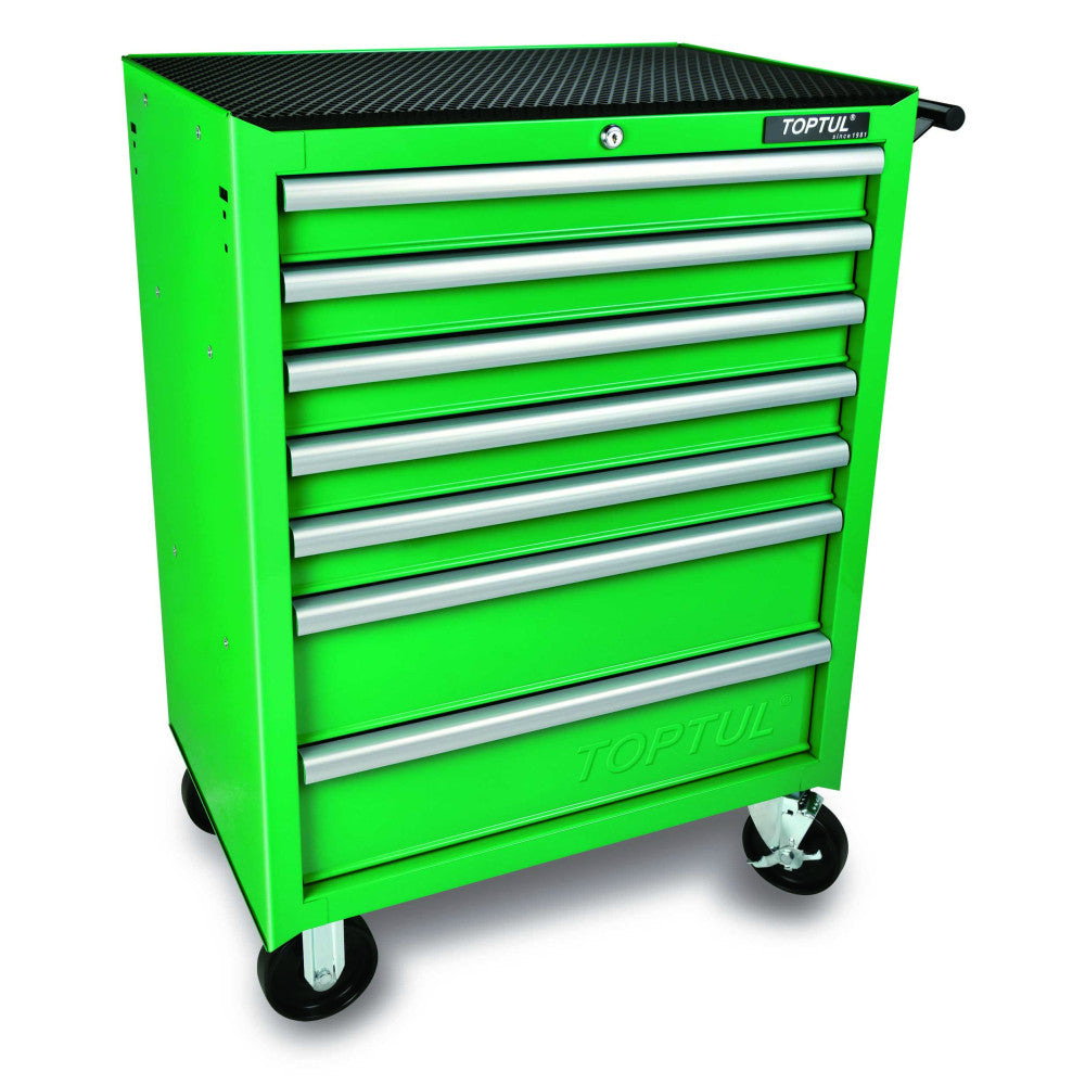 7 Drawer Tool Trolley Green - Economy Series