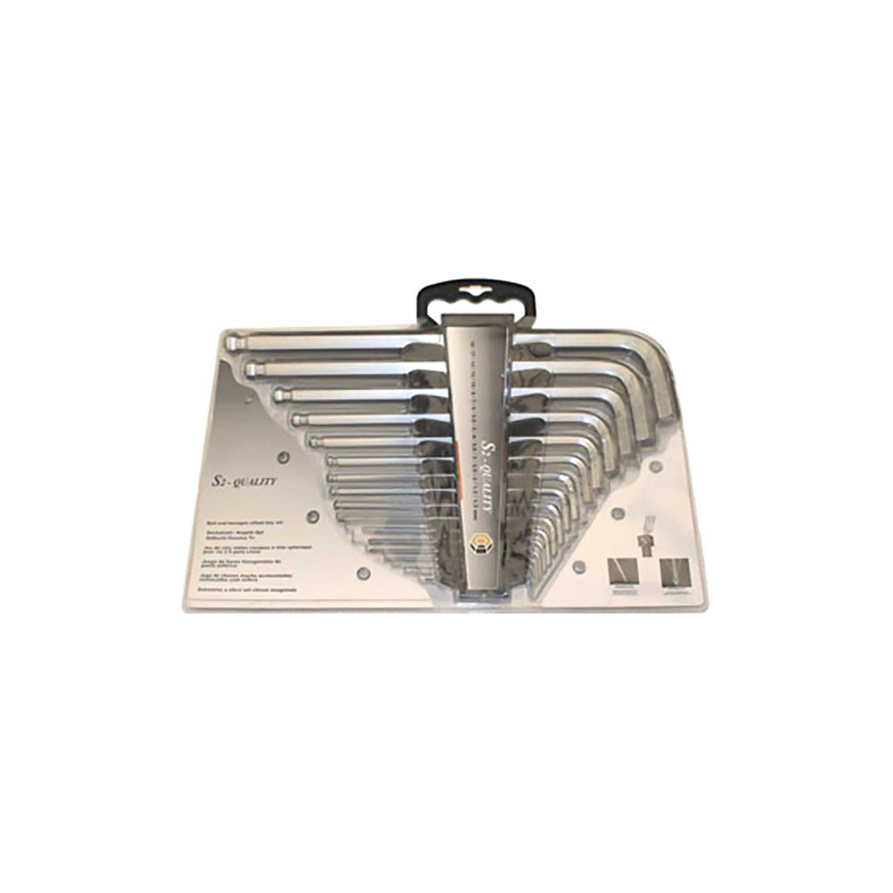 T&E Tools 7Pc 1.3-19mm Ball End Hex Key Set