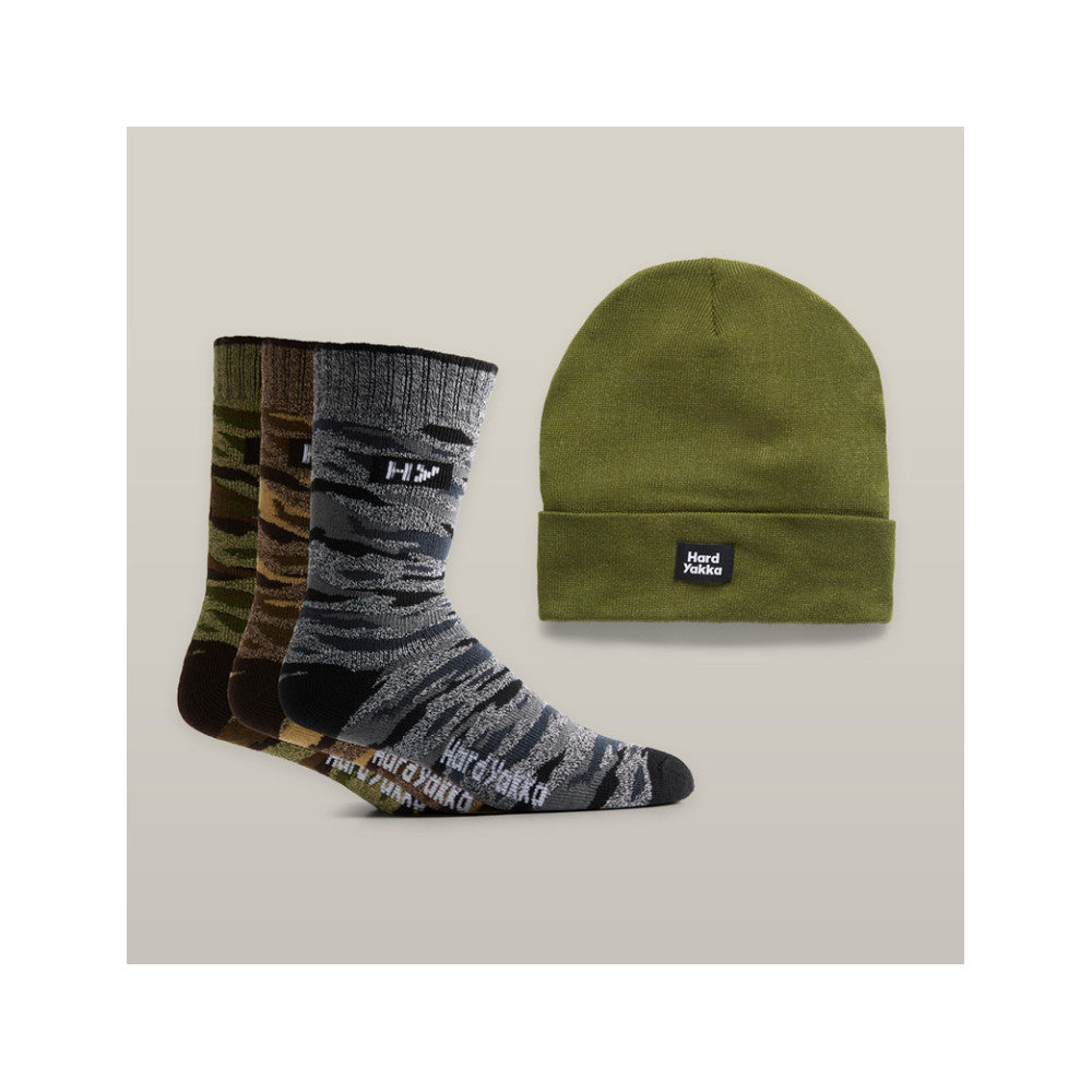 Core Camo Sock & Beanie Combo