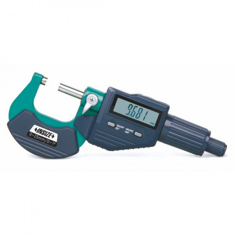 Outside Micrometer Digital 0-25mm/ 0-1" x .001 mm/0.00005" Insize 3109-25A