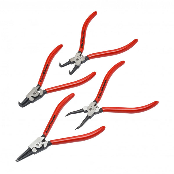 Gearwrench 4 Pc. 7" Fixed Tip Internal & External Snap Ring Plier Set