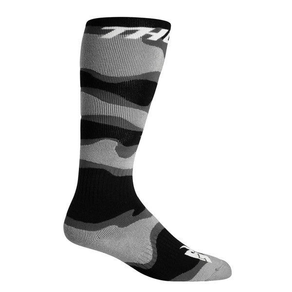 Socks S22 Thor MX Camo Grey/White Size 6-9