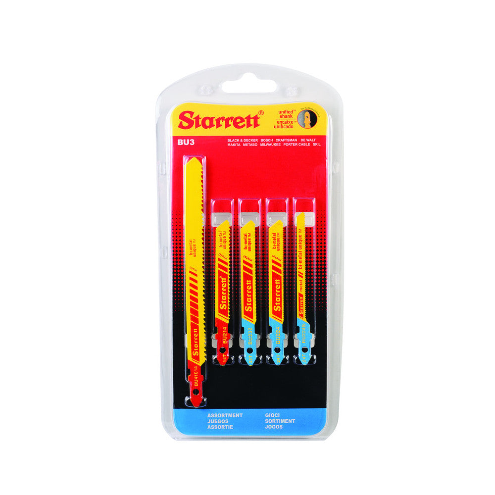 Starrett Jigsaw Blade Metal Cutting Assortment Set 5pce