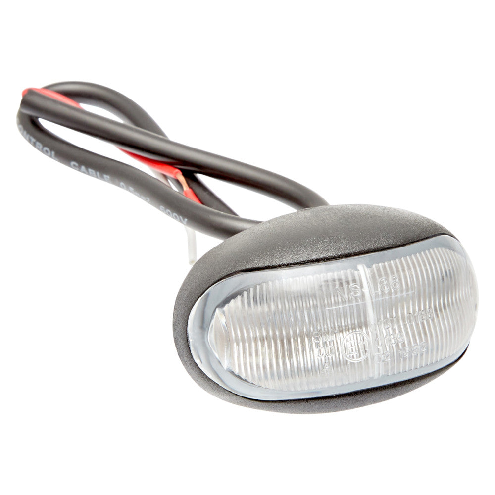 Amber & Red Oval LED Multi Volt Marker Light - 55 x 35mm