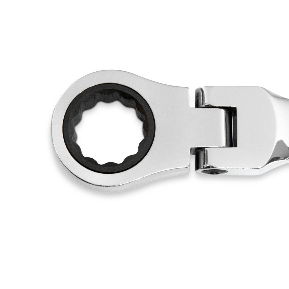 GEARWRENCH 10Pc 12Pt Stubby Flex Head Ratcheting Combination Metric Wrench Set