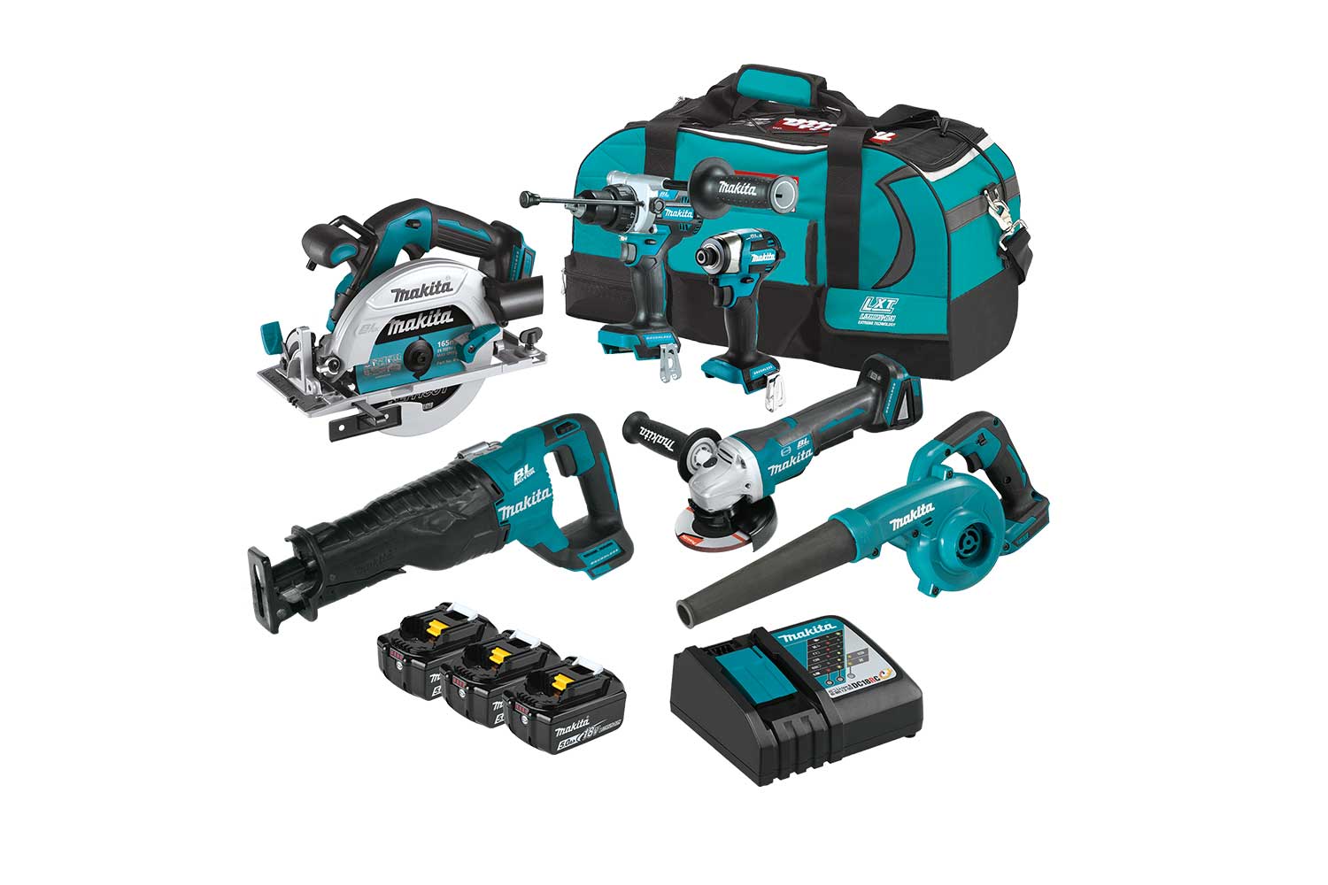 MAKITA 18V LXT Cordless 6-Pc.Combo Kit DLX6133TX1