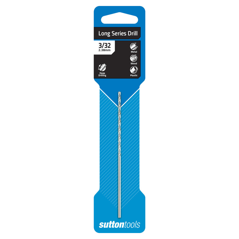 Sutton Tools Long Series Drill Bit 3/32 " HSS