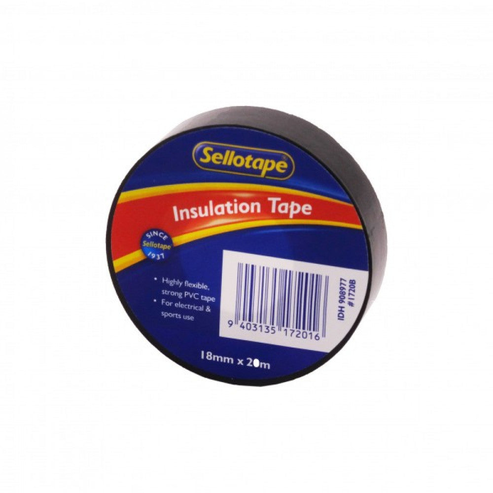 Sellotape 1720B Insulation Black 18mmx20m