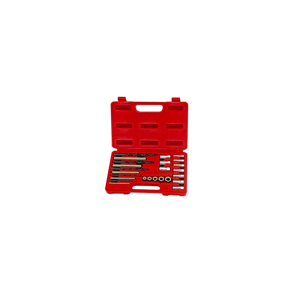 T&E Tools 10Pc Screw Extractor / Guide / Drill Set