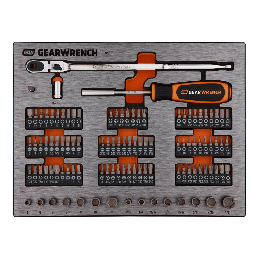 GEARWRENCH 106Pc 1/4in. Drive Micro Bits Set In EVA Tray
