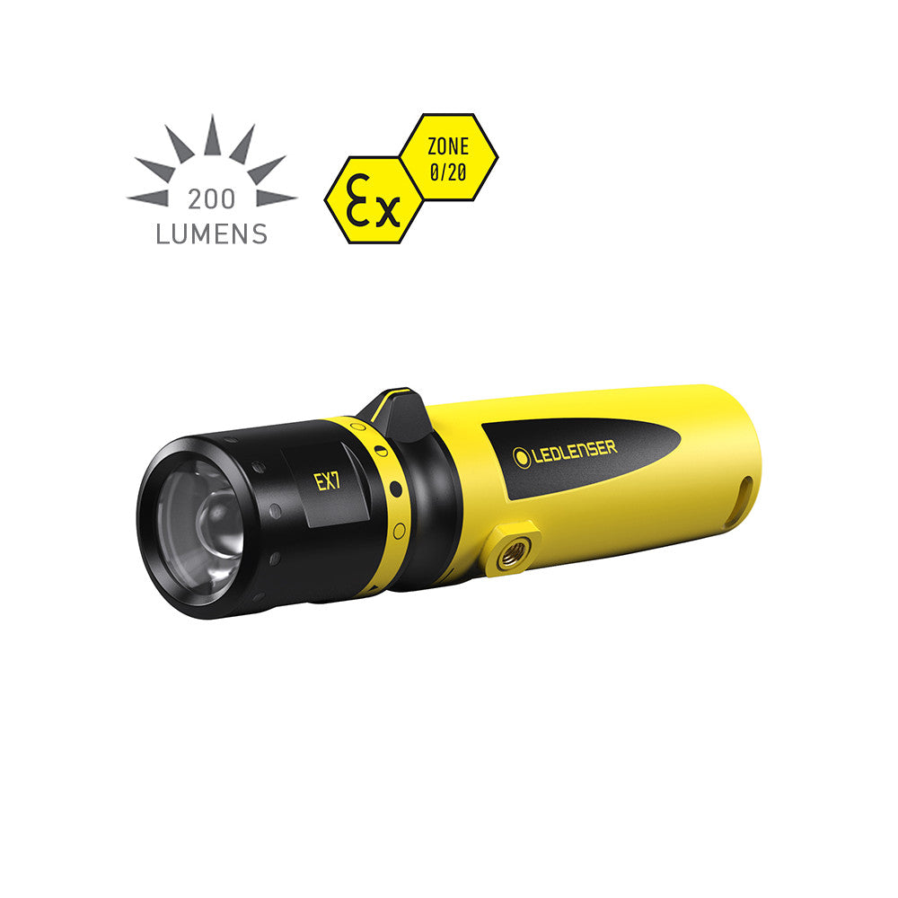 EX7 Torch Ex- Zone 0/20 Intrinsically Safe 3 x AA Batteries