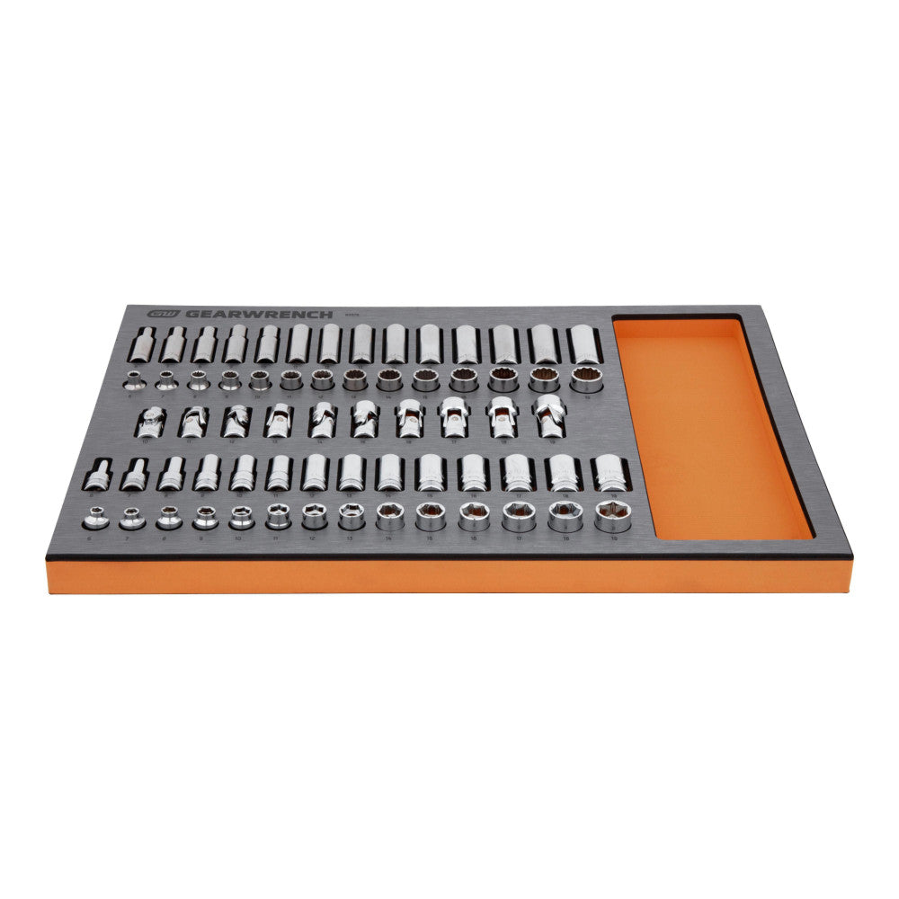GEARWRENCH 66Pc 3/8in. Drive Metric Socket Set In EVA Tray