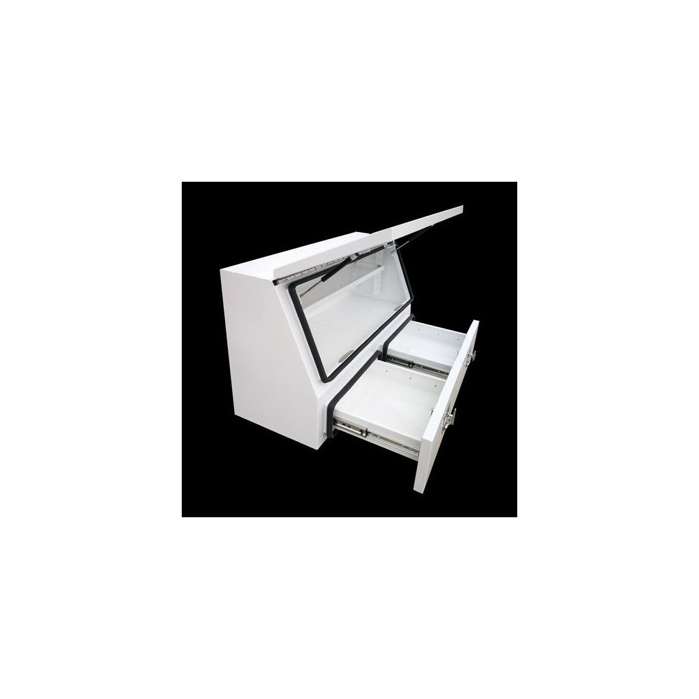 Trade Station 3/4 Opening Toolbox With 2 Drawers - White