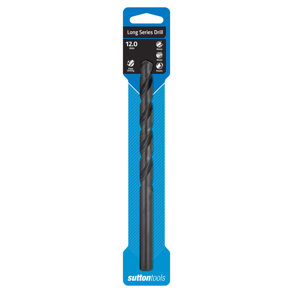 Sutton Tools Long Series Drill Bit 12.0mm HSS