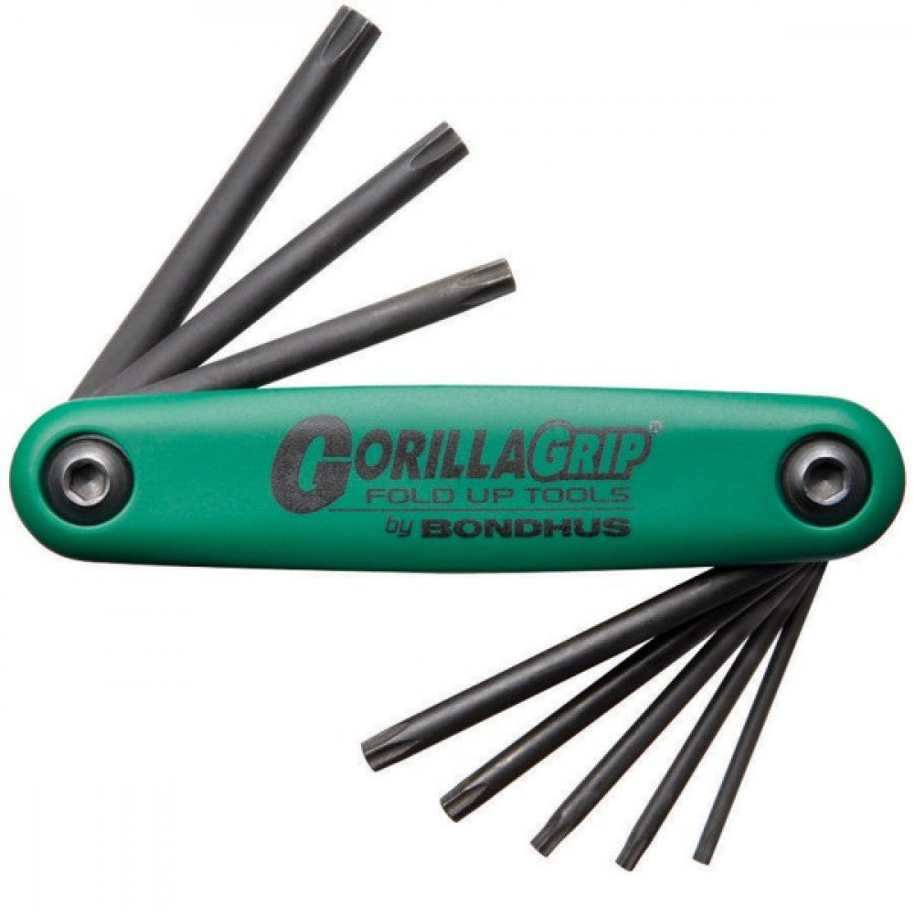 T6-T25 Bondhus 8Pc Gorillagrip (Torx) Fold Key Set