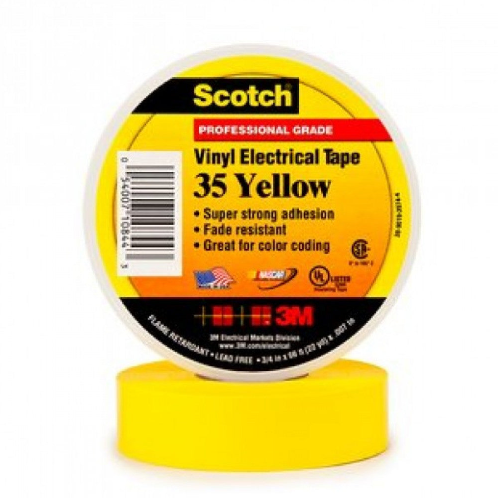 Scotch 35 VINYL YELLOW 19mm x 20M