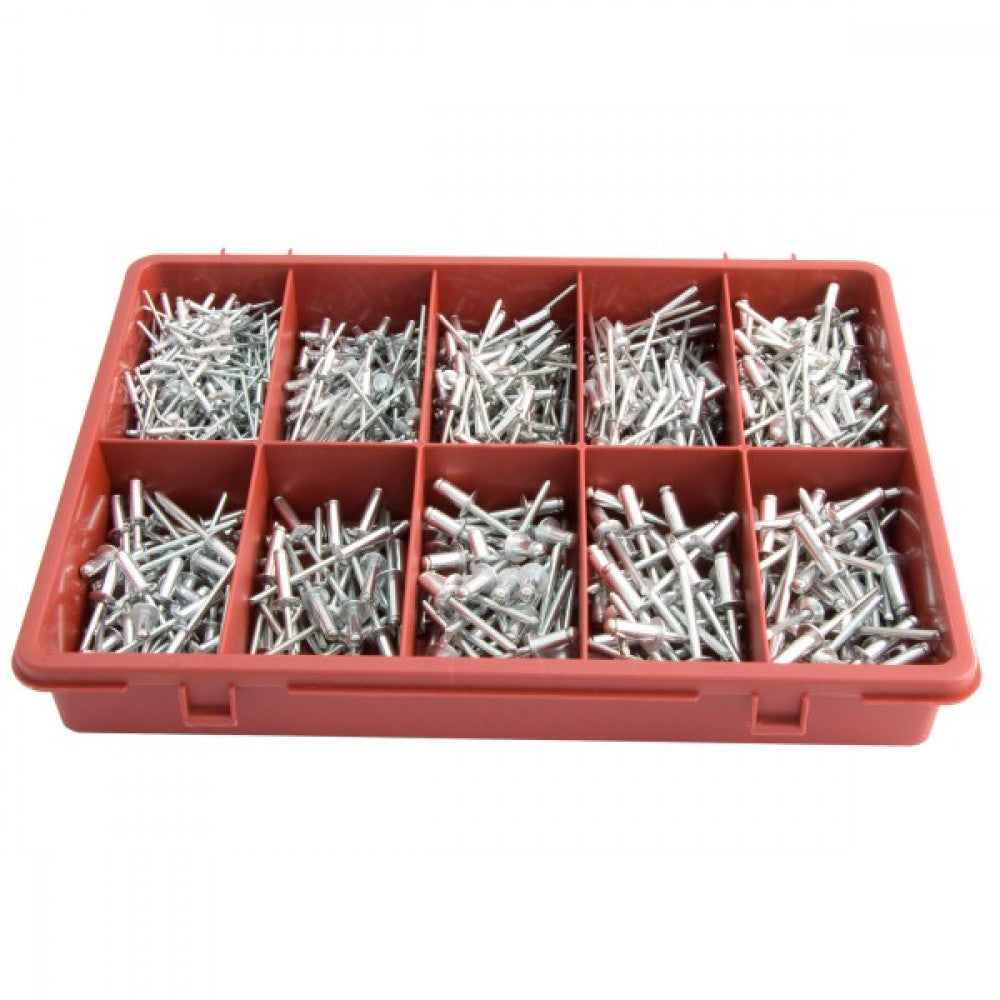 595 Piece Aluminium Blind Rivets Assortment