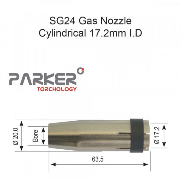 Parker SG24 Nozzle Cylindrical Pack Of 2