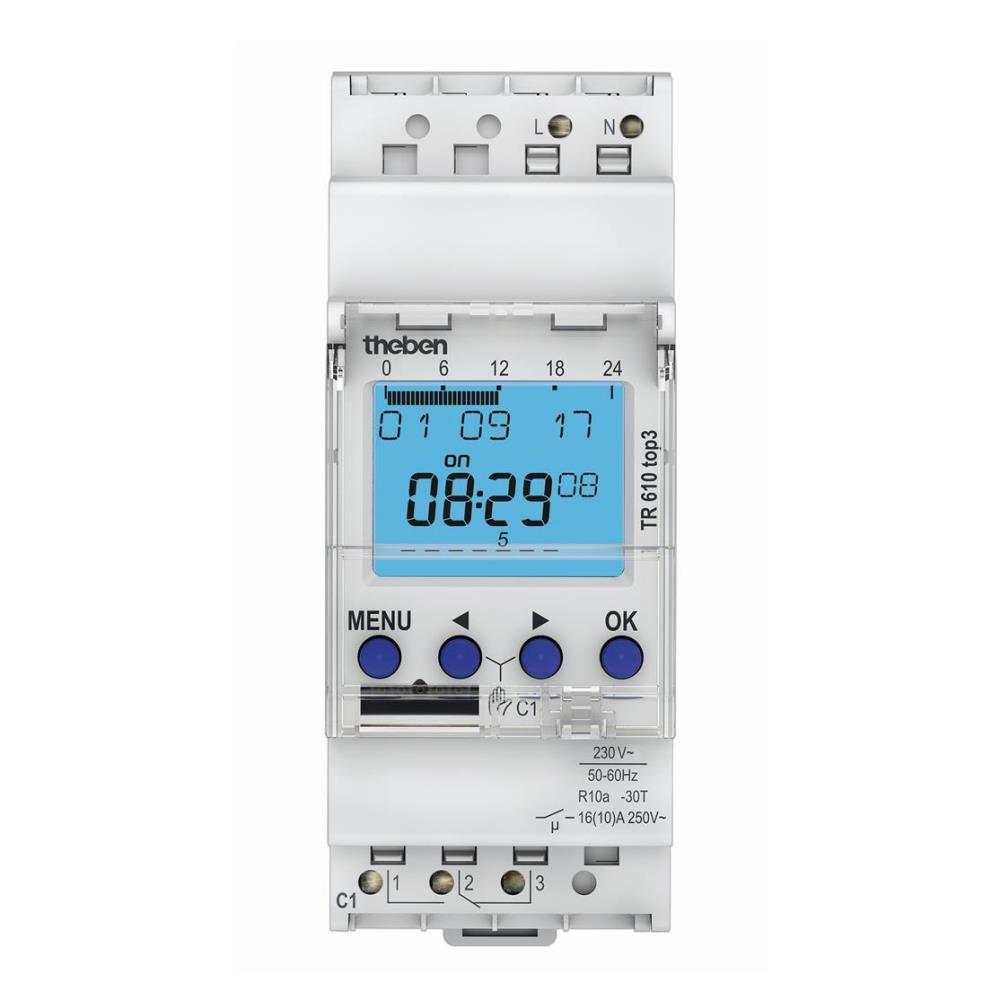 7Day Digi.Timer BT. Res 56Mem DIN 16/10A 230V