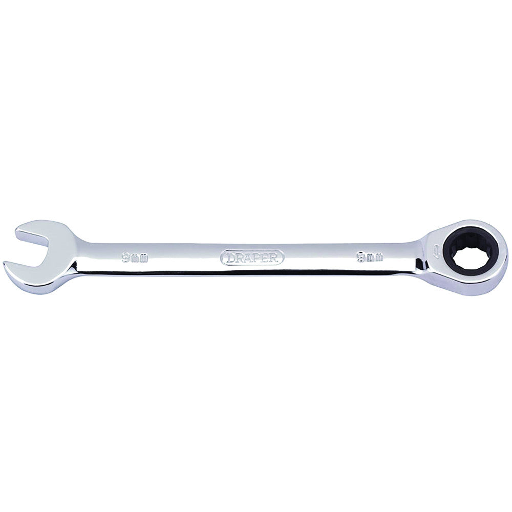 Draper Ratchet Combo Spanner - 9.0mm