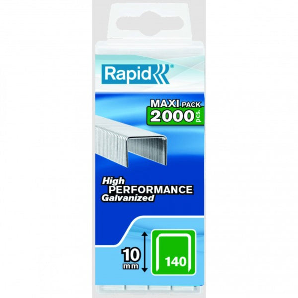 Rapid Staples 140/10 2000pcs Plastic Box
