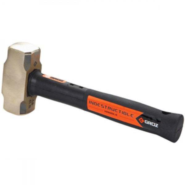 Groz Indestructible Handle Brass Head Hammer 2.5Lb