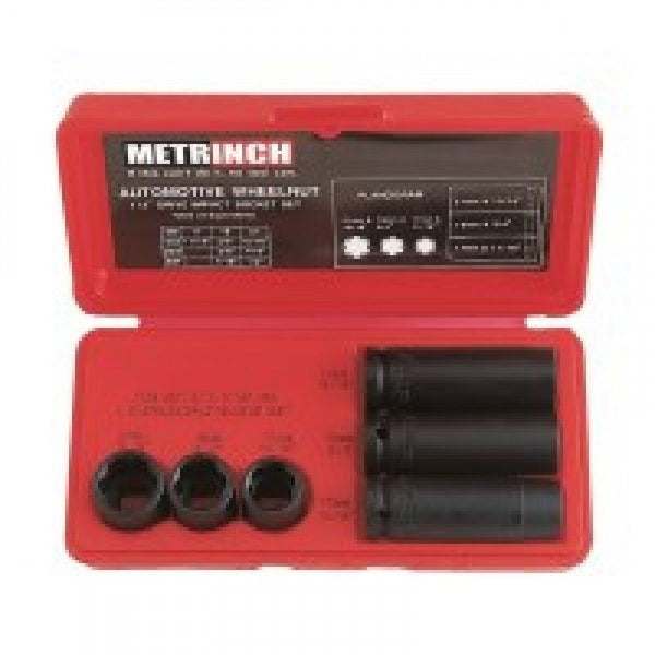 Metrinch Automotive Wheelnut Impact Socket Set