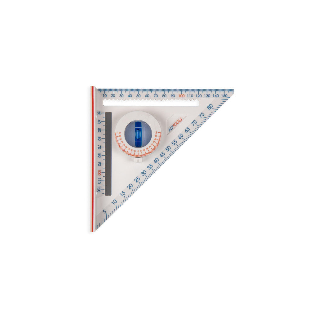ALF TOOLS 2 WAY SQUARE SPEED SQUARE + ANGLE FINDING LEVEL