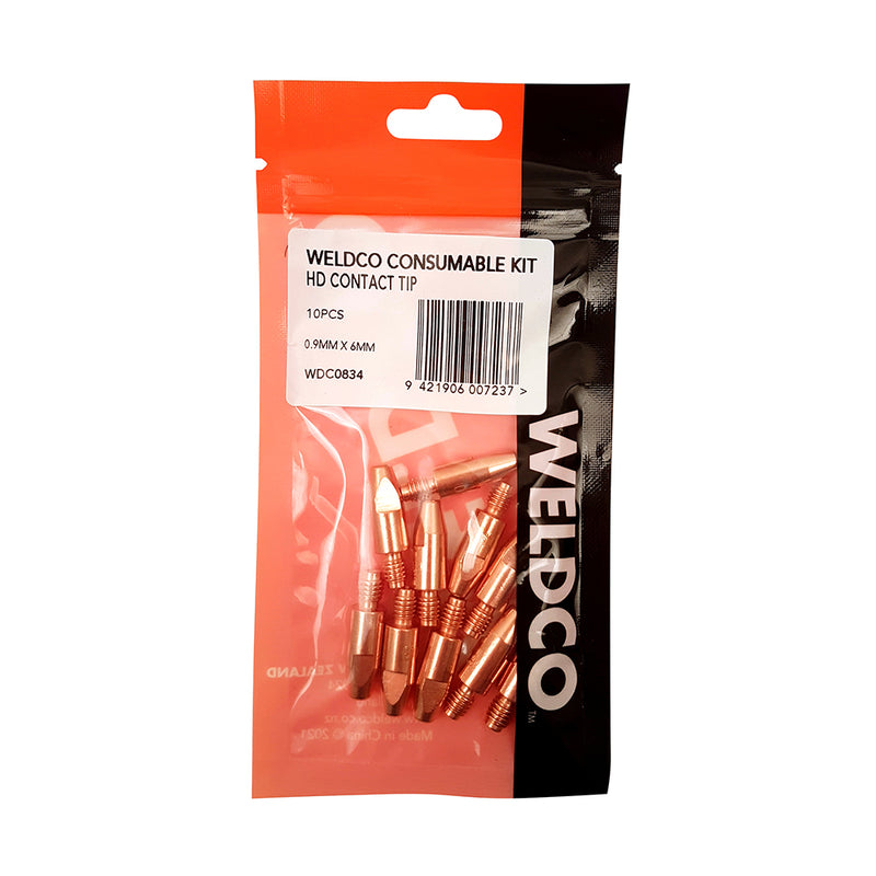 Weldco Consumable Hd Contact Tip 10Pc 1.0mm x 6mm
