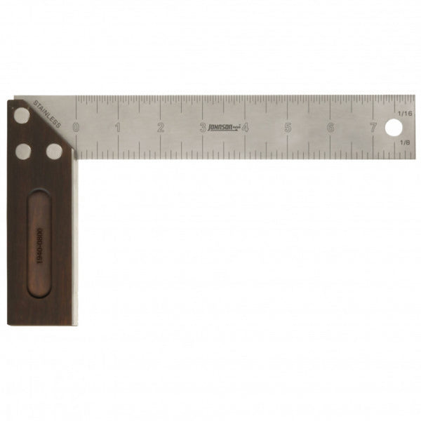 Johnson Bamboo/Steel Try Square 200mm
