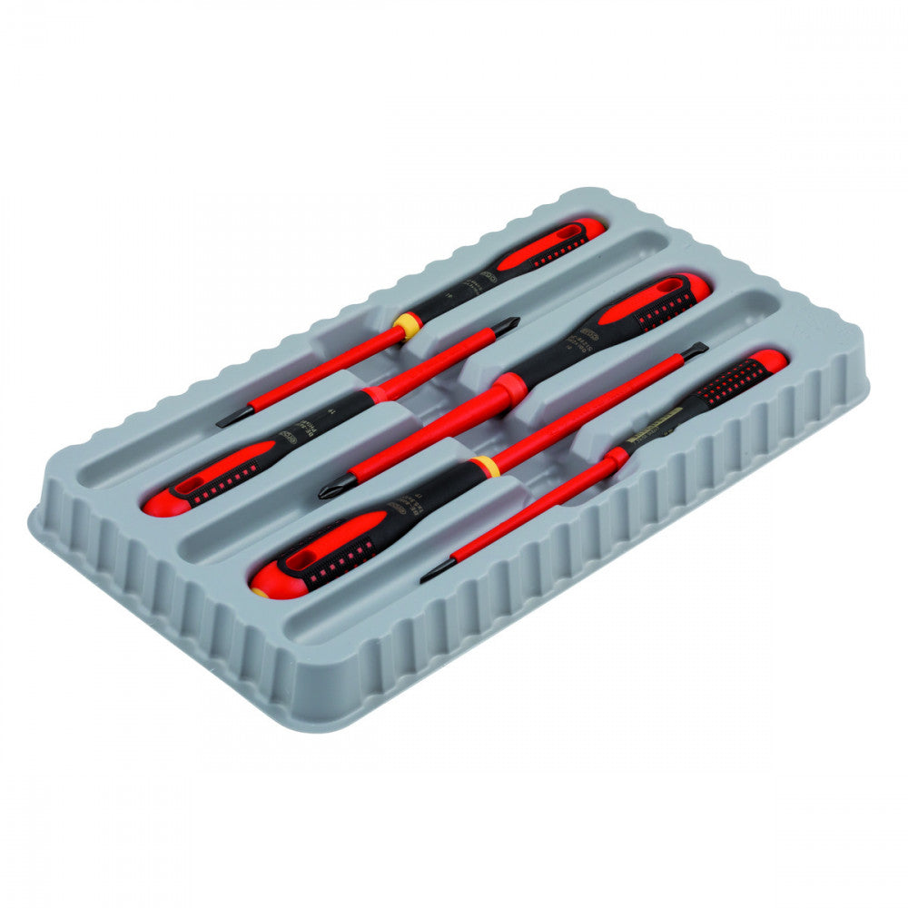 Bahco ERGOâ„¢ Insulated Slotted & Phillips Screwdriver Set - 5 Pcs