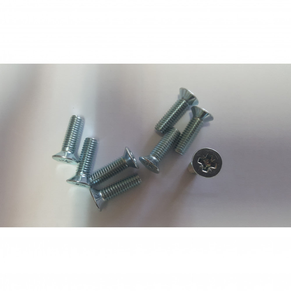 M6 x 20 CSK Pozi Machine Screws Zinc (Jar100)