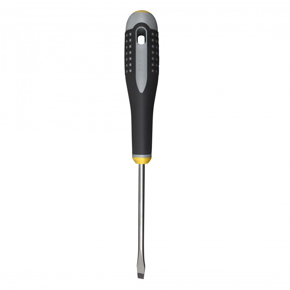 Bahco ERGOâ„¢ Slotted Flat Tipped Screwdriver With Rubber Grip 5.5mm x 100mm