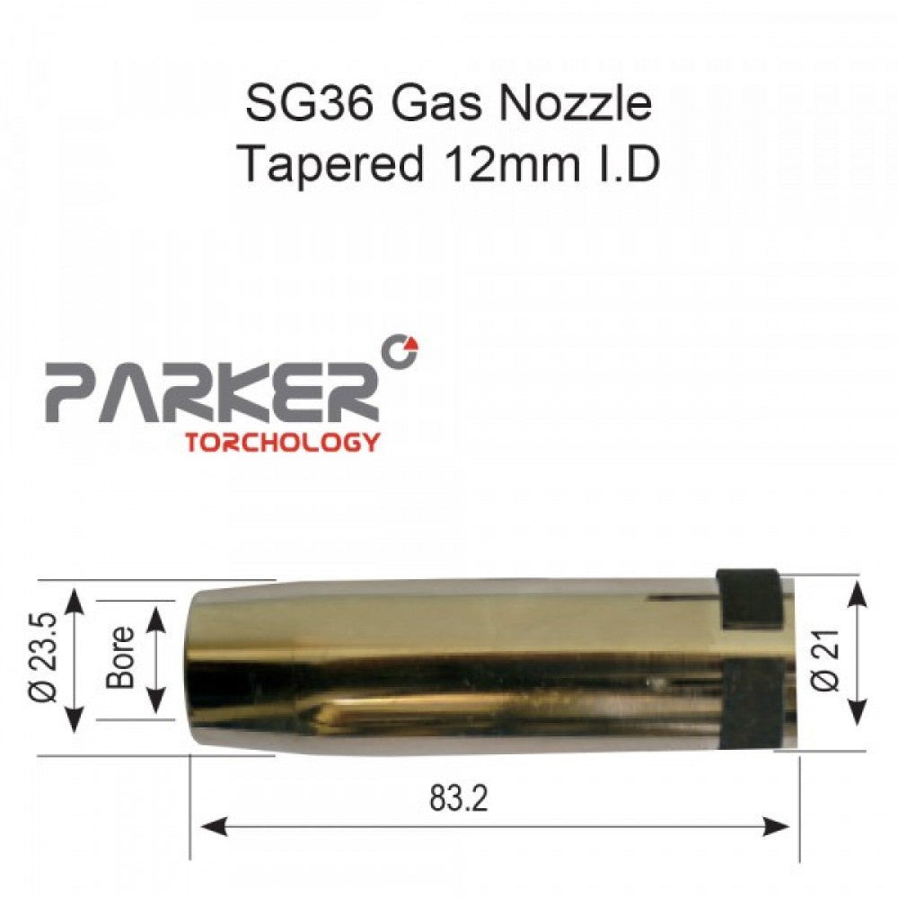 Parker SG36 Nozzle Tapered Pack Of 2