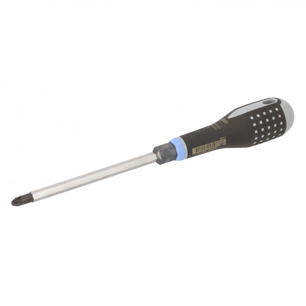Bahco ERGOâ„¢ Bolster Pozidriv Screwdriver With Rubber Grip PZ3 x 150mm