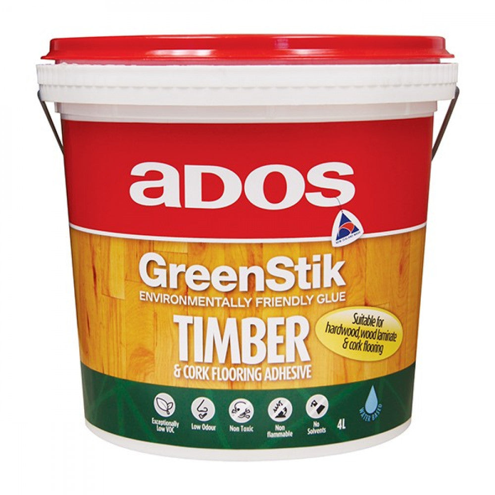 GreenStik Timber & Cork Flooring Adhesive 4L