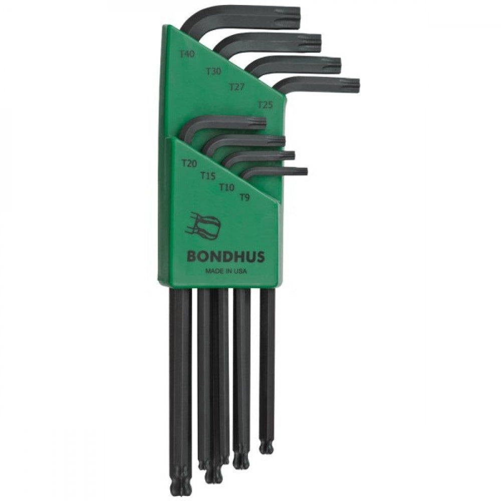 T9-T40 Bondhus 8 Piece Ball Star L-Wrench Set