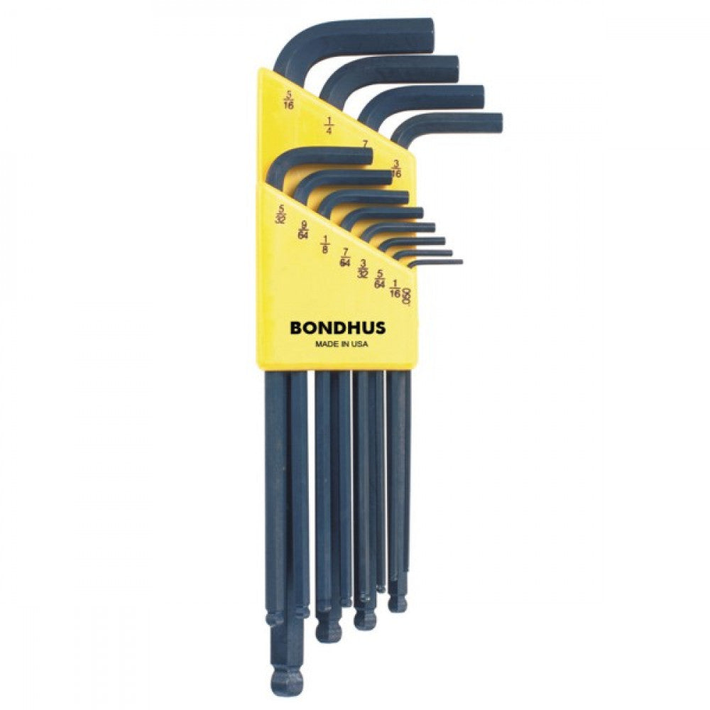 .050-5/16" Bondhus 12 Piece Ball End L-Wrench Set