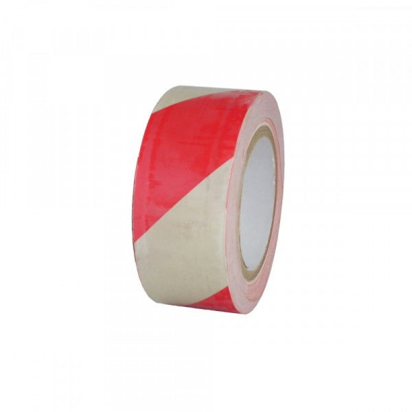 White/Red Adhesive Hazard Tape