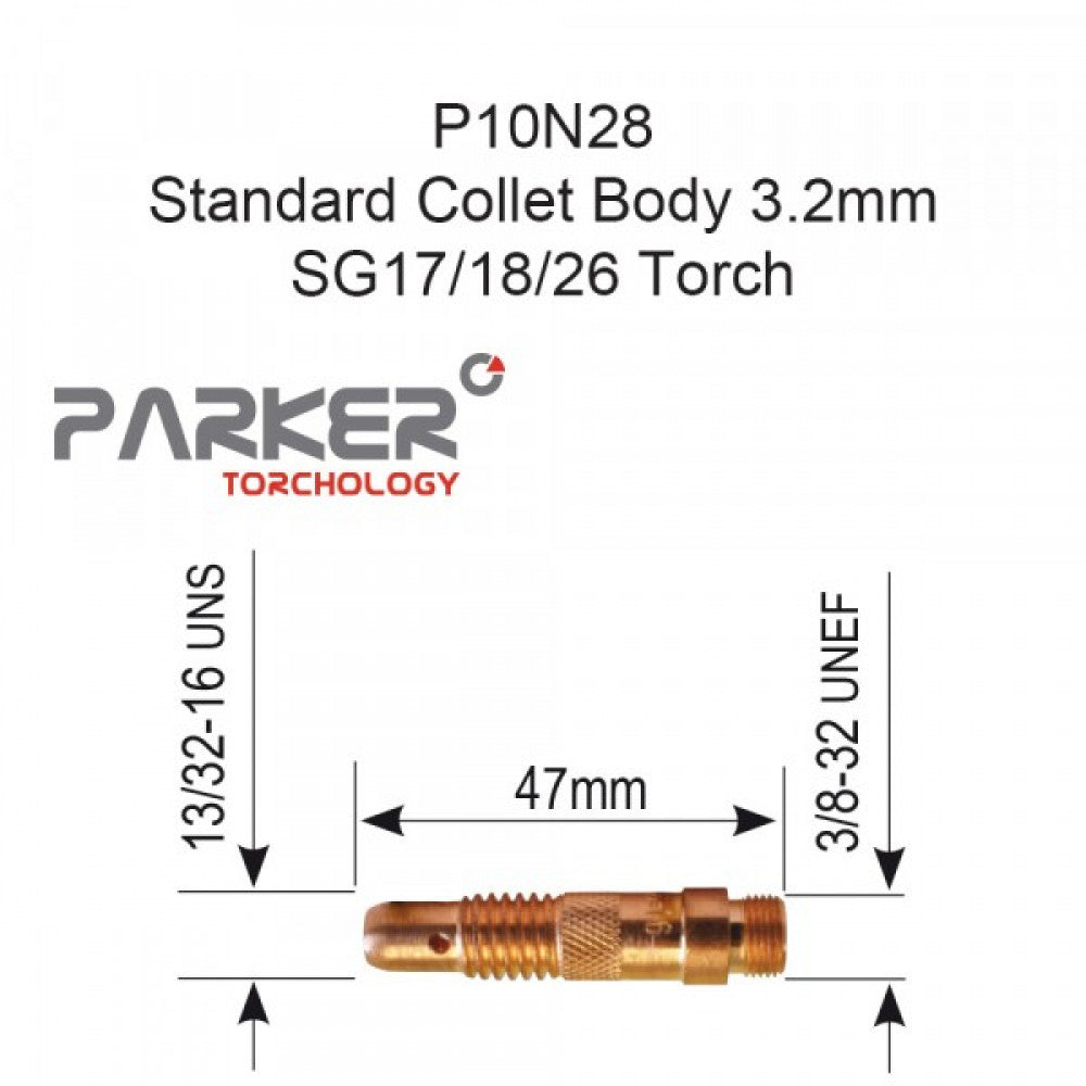 Standard Collet Body 3.2mm SG17/18/26 Pack Of 5