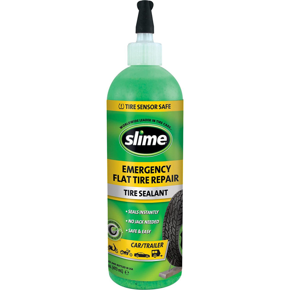 Slime Emergency Tire Sealant - 16 Oz. (Car/Trailer)#10011