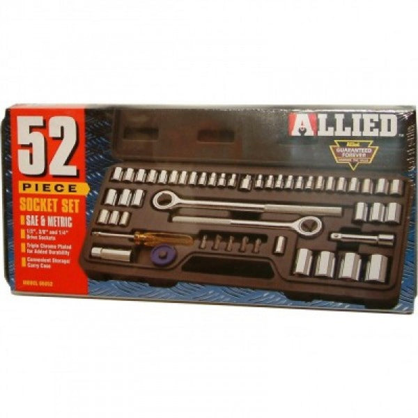 Allied Socket Set - 52Pce 3/8+1/4" #66052