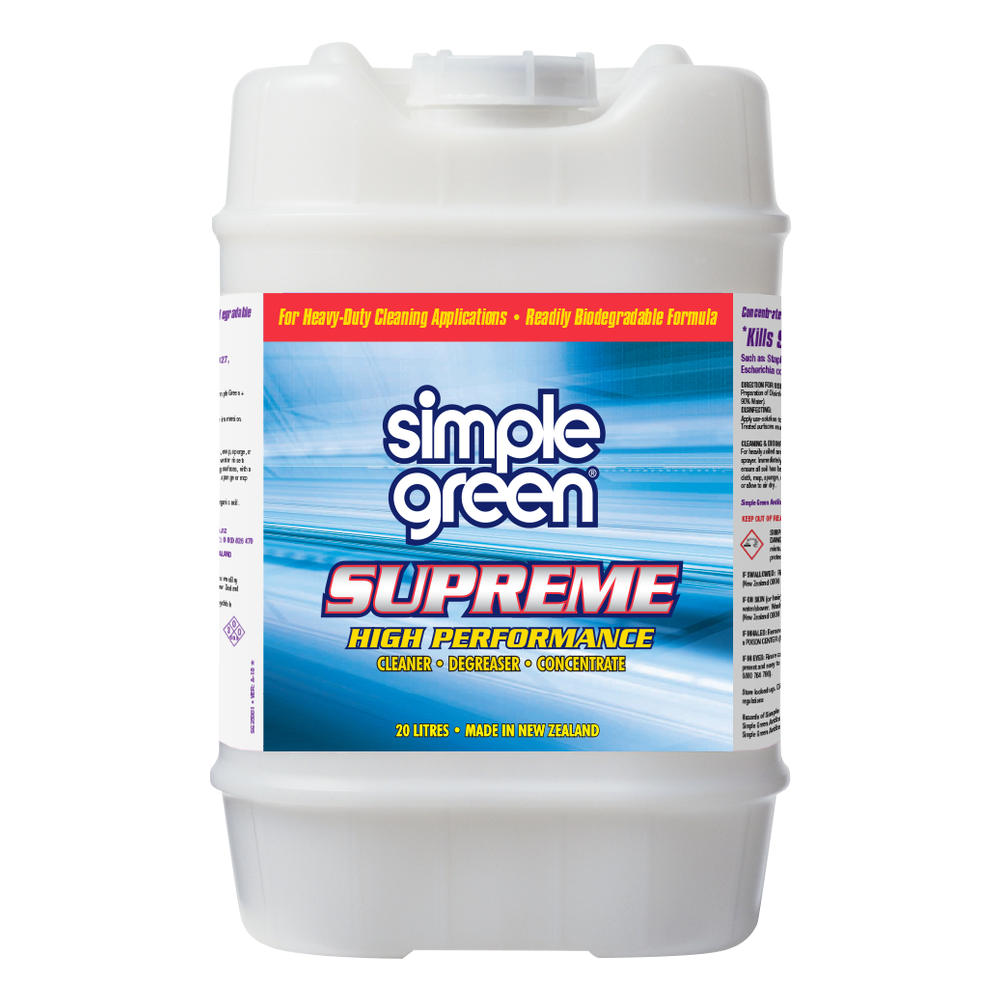 SIMPLE GREEN® SUPREME Heavy-Duty Cleaner & Degreaser Concentrate 20L