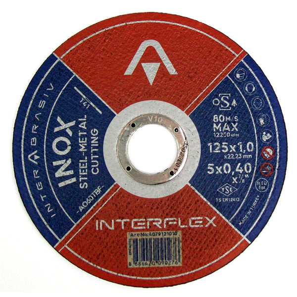 50 Pack Metal Cutting Disc 125mm x 1mm x 22mm