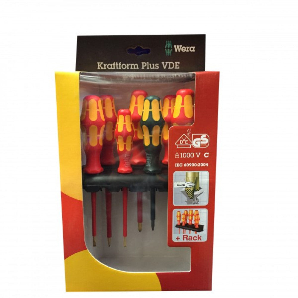 Wera 160i/7 VDE Screwdriver Set 7pc SL PZ SQ