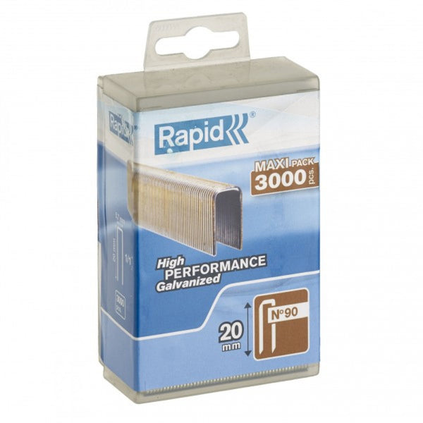 Rapid Staples 90/20 3000pcs Plastic Box