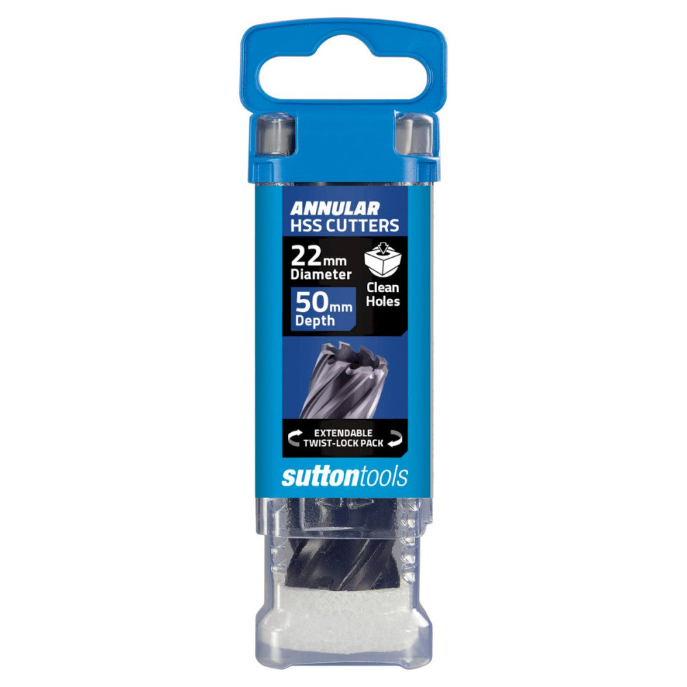 Sutton Tools Annular Cutter M2Al HSS TiAlN 22 x 50mm