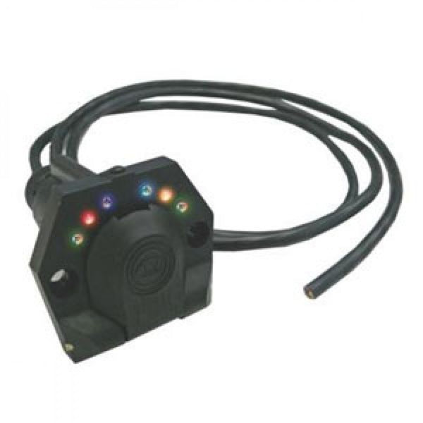 Kt Pre-Wired Led 7-Pin Round Trailer Socket (Sml)